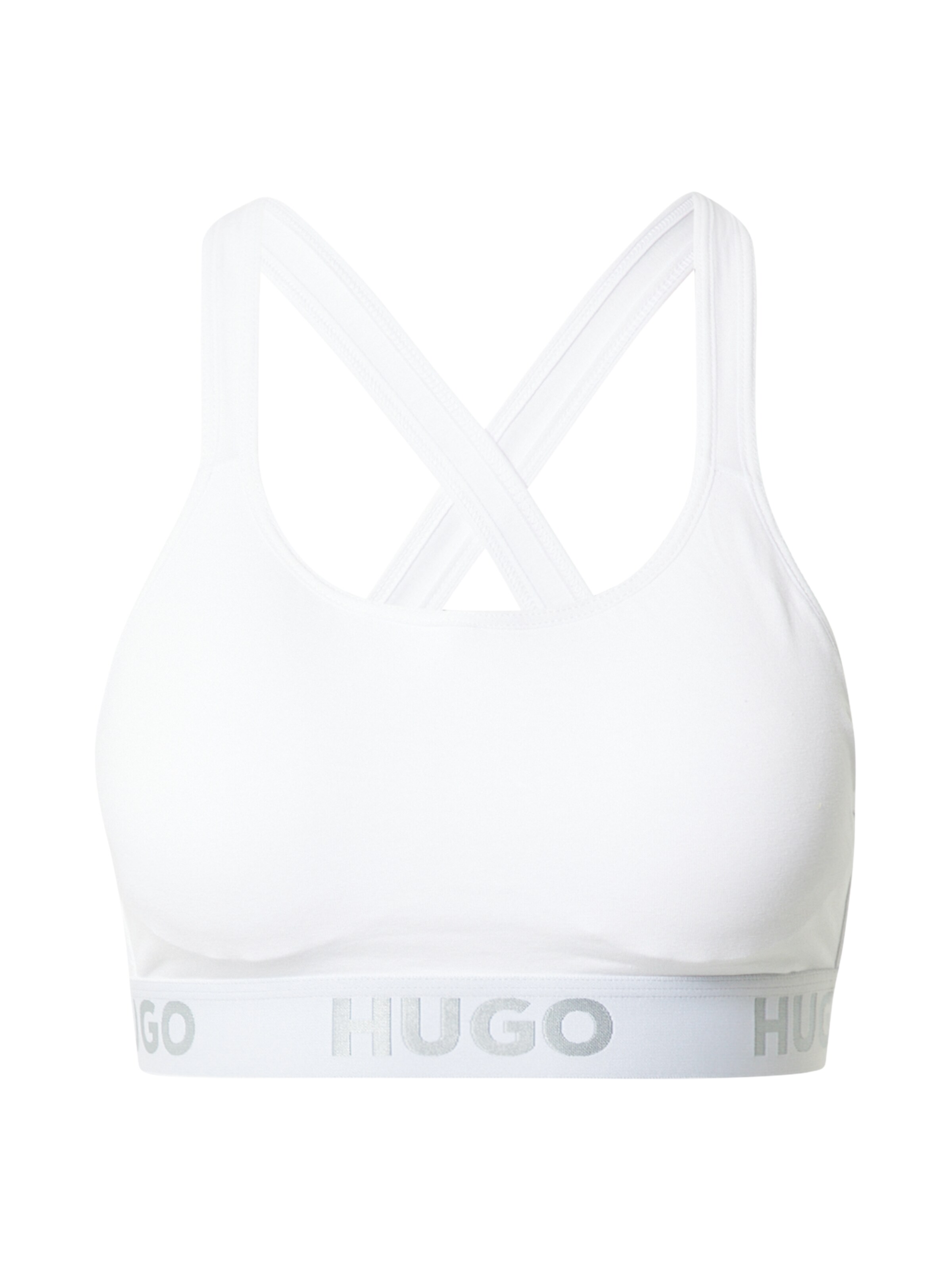 HUGO Bralette Bra in White: front