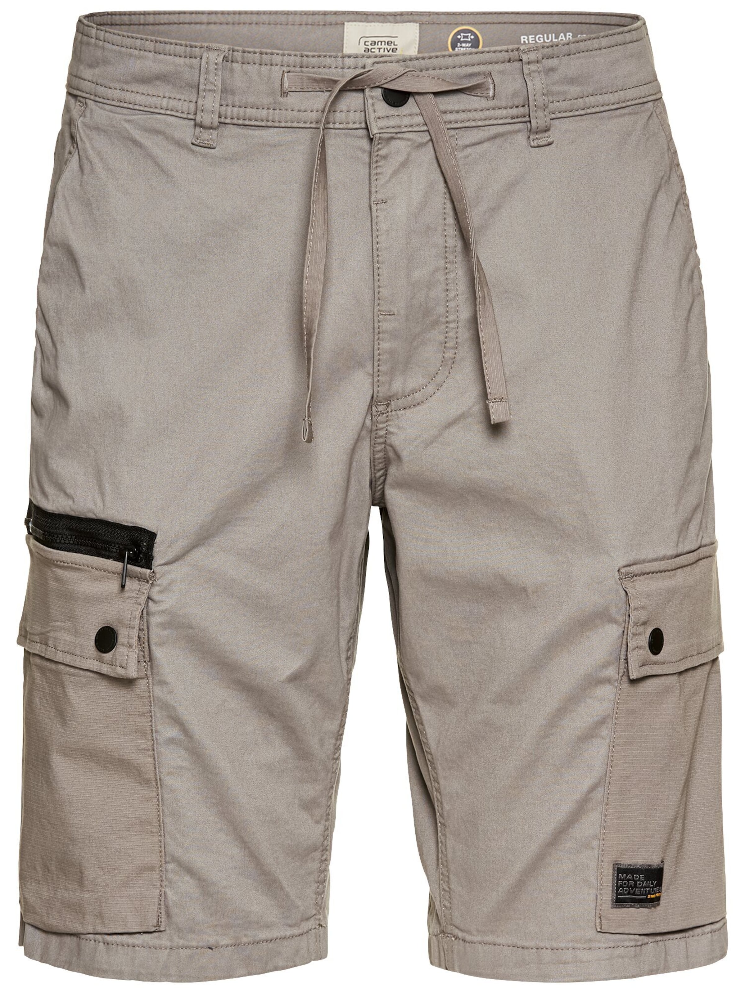 CAMEL ACTIVE Regular Cargo Pants in Grey: front