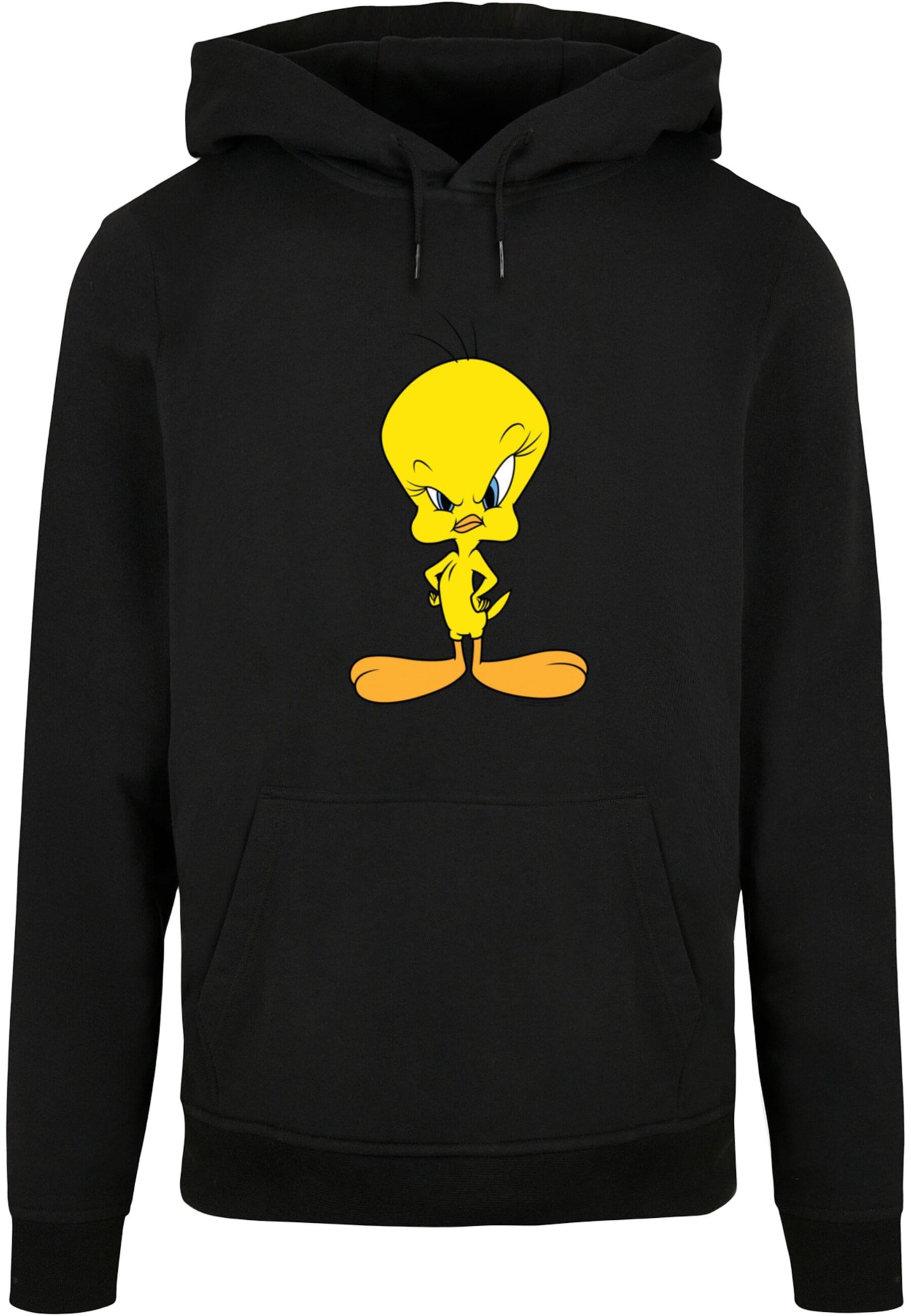 ABSOLUTE CULT Sweatshirt 'Looney Tunes - Angry Tweety' in Schwarz: Vorderseite