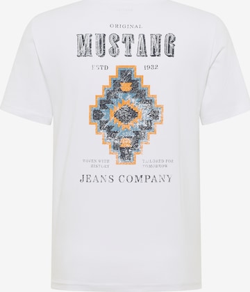 MUSTANG T-Shirt 'Style Austin' in Weiß: Vorderseite