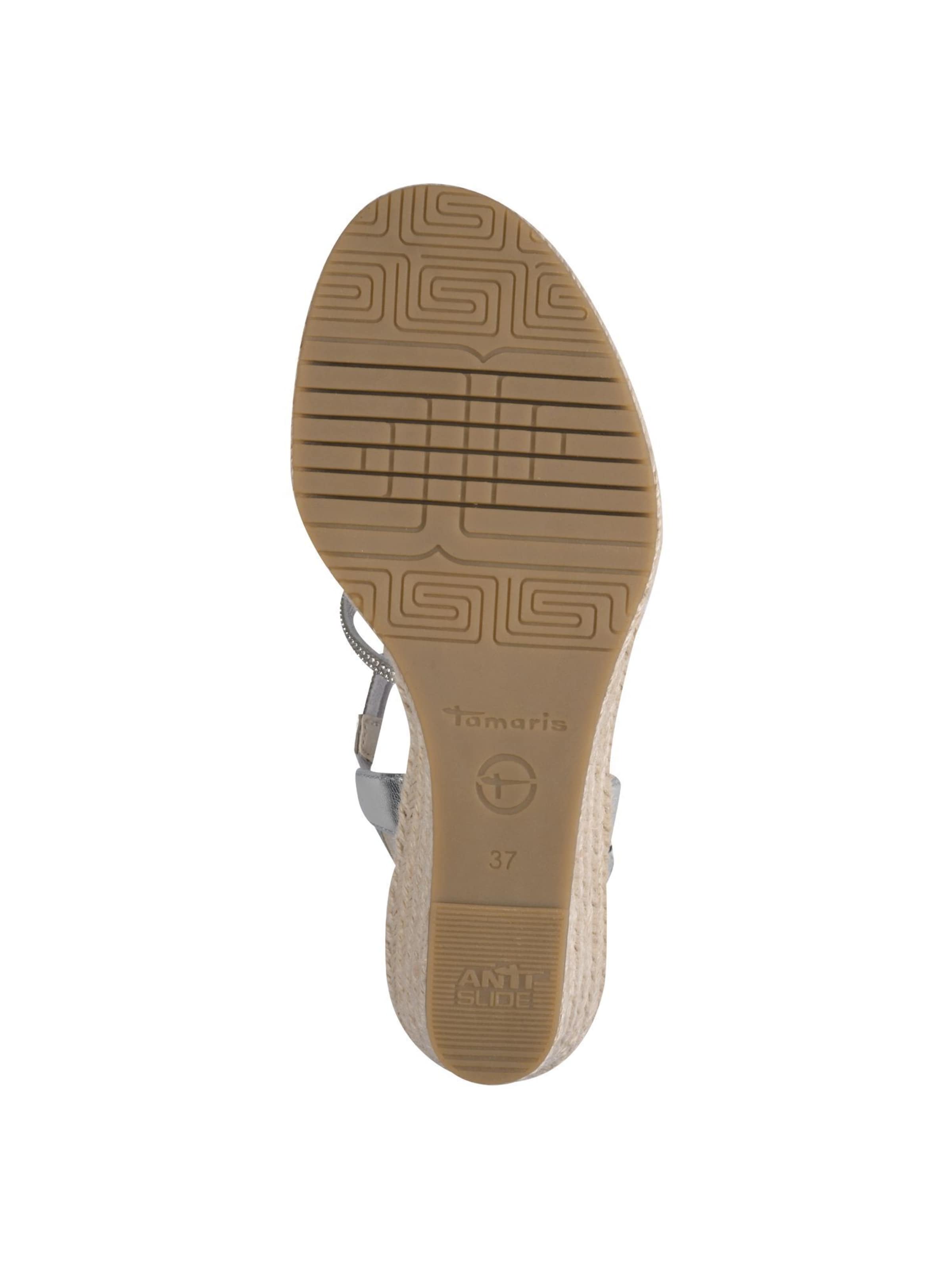 Tamaris Sandalen met riem in Zilver