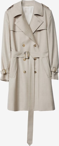 GOBI Cashmere Between-Seasons Coat in Beige: front