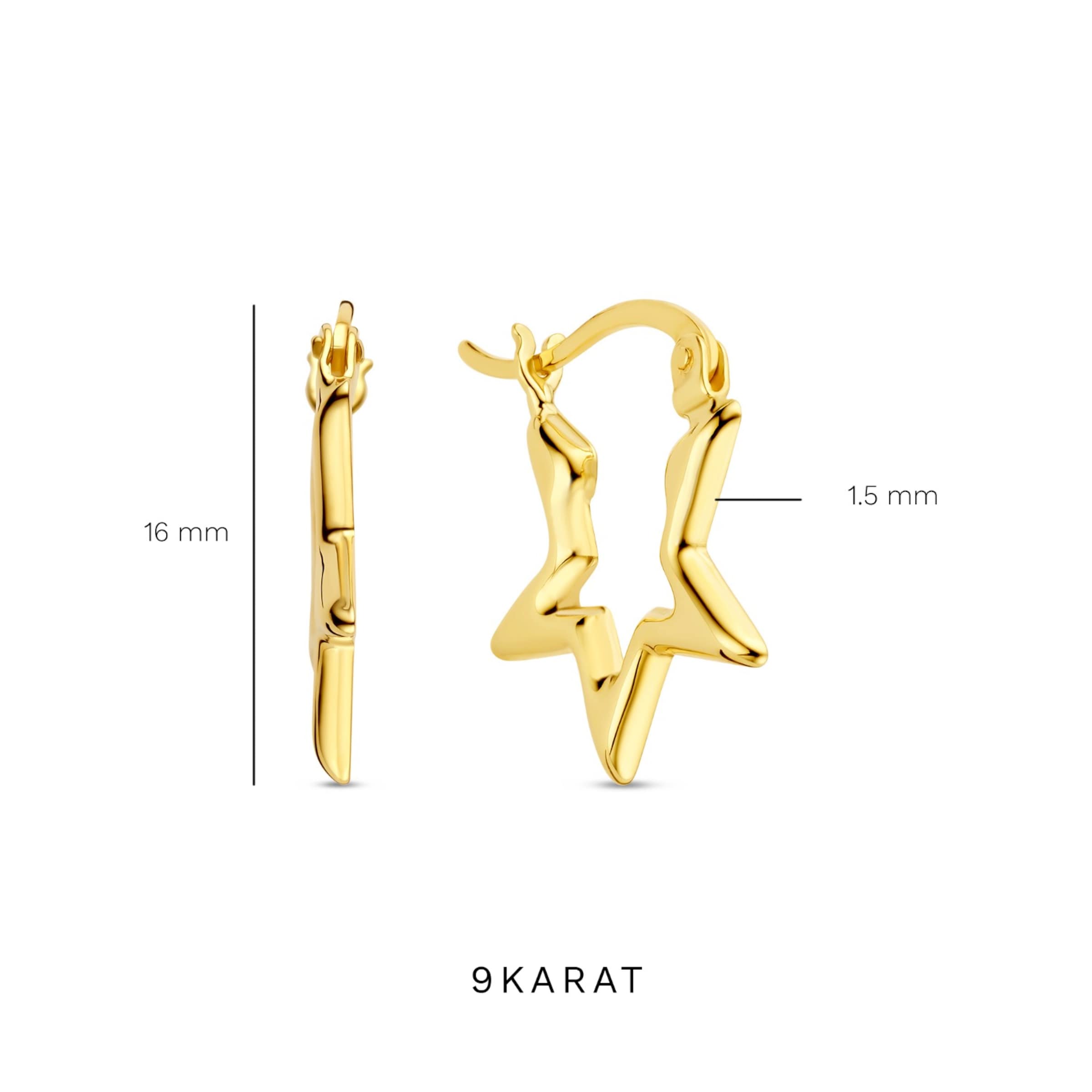 Boucles d'oreilles Beloro Jewels en or