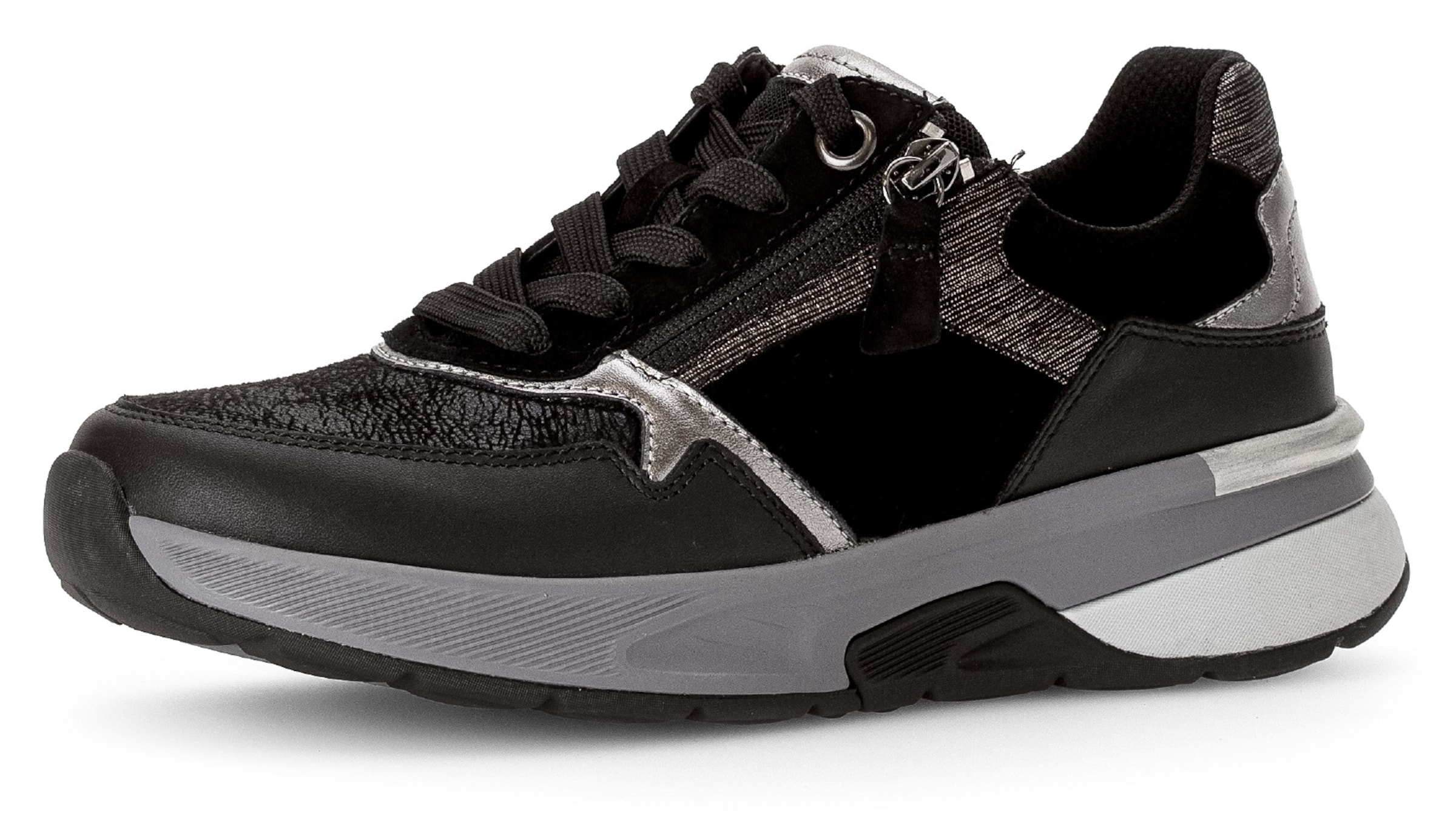 Gabor Rollingsoft Sneaker in Schwarz: Vorderseite