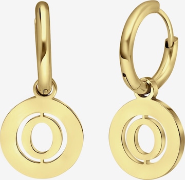 Boucles d'oreilles Lucardi en or : devant