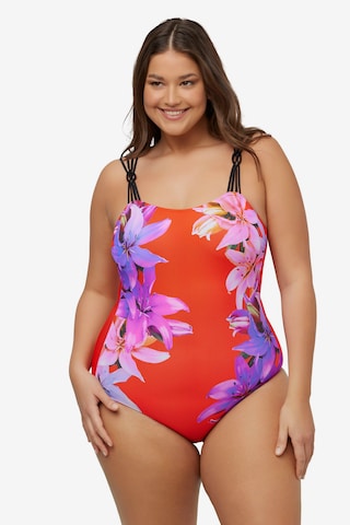 Maillot de bain Ulla Popken en rouge : devant