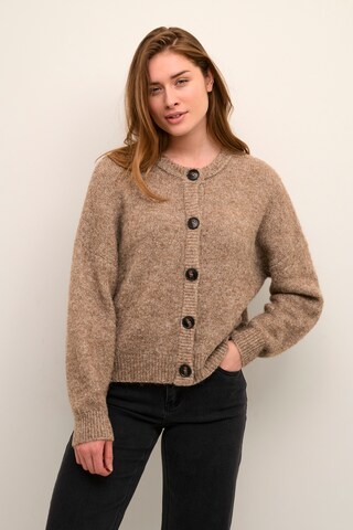 CULTURE Knit Cardigan 'Kimmy' in Brown: front