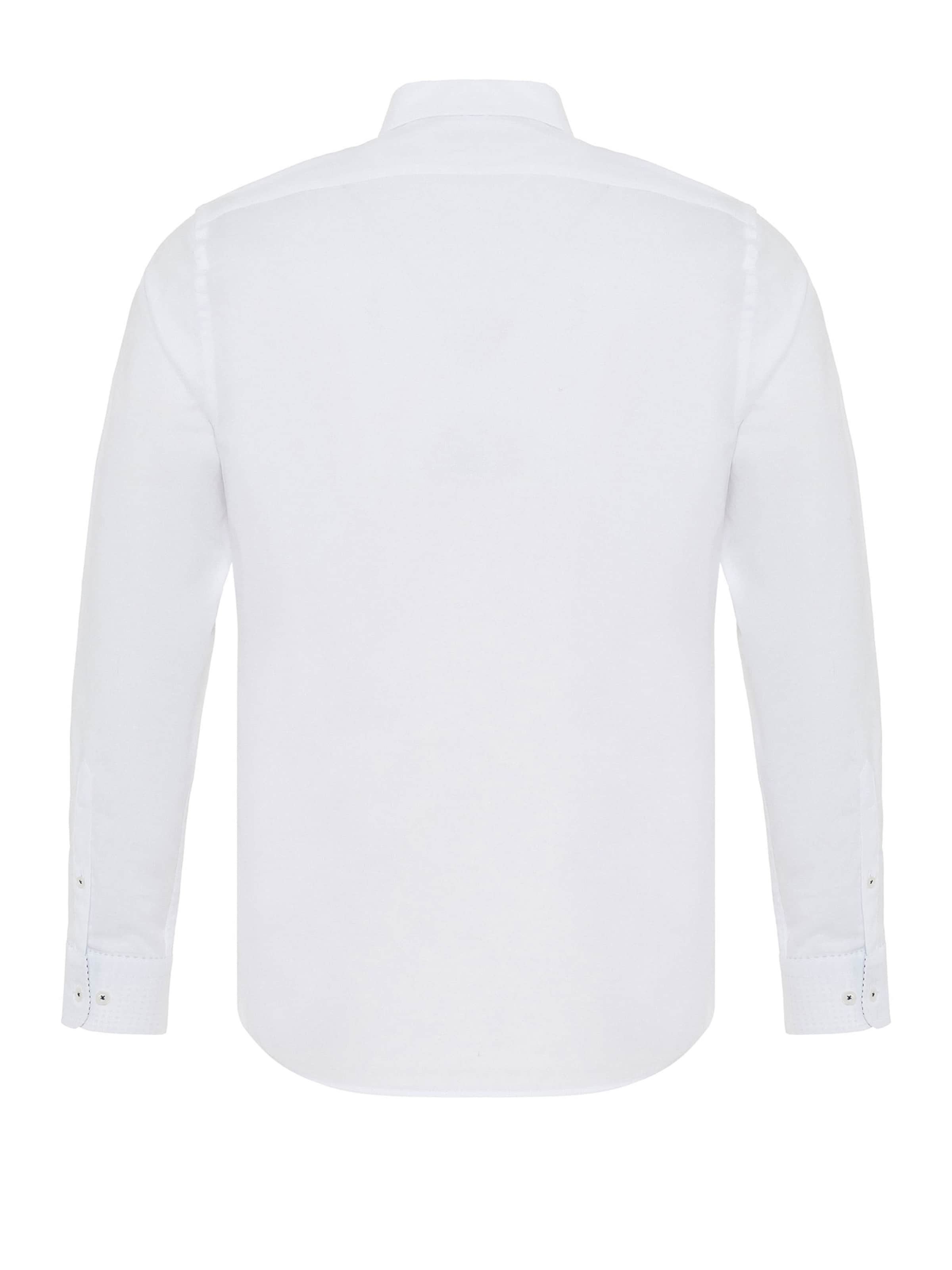 Dandalo Slim fit Button Up Shirt 'Keith' in White