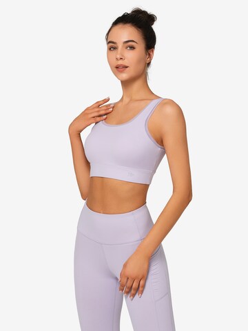 Yvette Sports Bustier Sportmelltartók 'Geli' - lila: elől