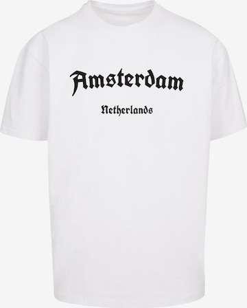 Merchcode T-Shirt 'Amsterdam' in Weiß: predná strana