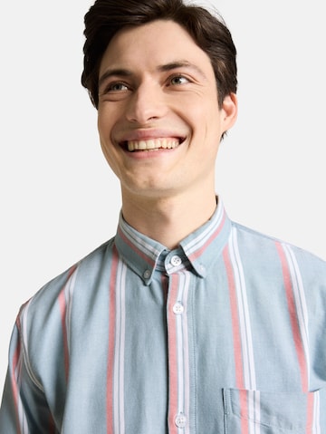 TOM TAILOR DENIM Comfort fit Button Up Shirt in Blue