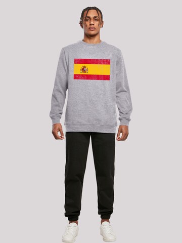 F4NT4STIC Sweatshirt 'Spain Spanien Flagge' in Grau