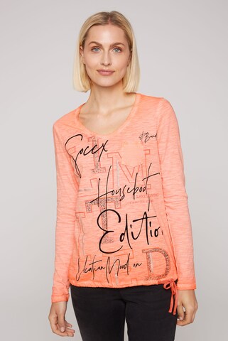 T-shirt Soccx en orange : devant