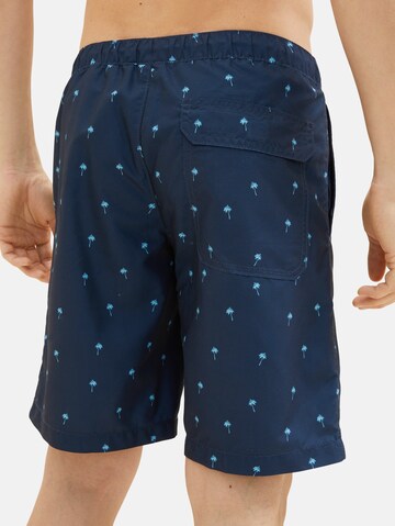 TOM TAILOR Zwemshorts in Blauw