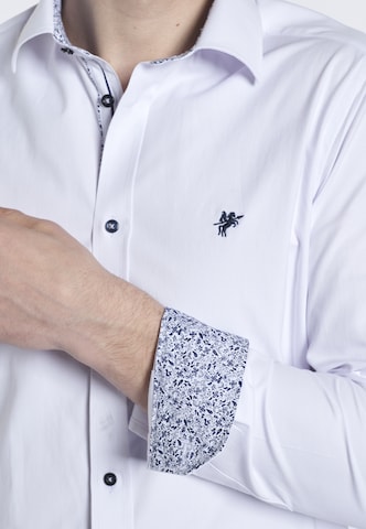 DENIM CULTURE Regular Fit Hemd 'GIANFRANCO' in Weiß