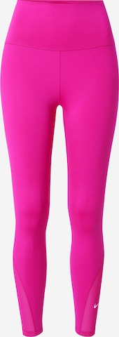 Pantalon de sport 'One' NIKE en rose : devant