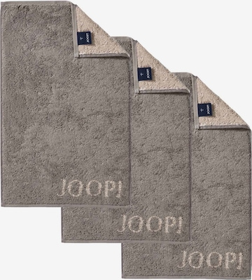 JOOP! Handdoek 'Doubleface' in Beige: voorkant