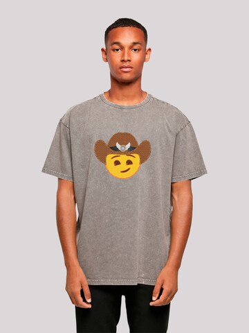 emoji couture T-Shirt in Grau: Vorderseite