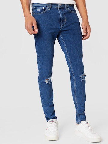 Tommy Jeans Slimfit Jeans 'SCANTON' in Blauw: voorkant