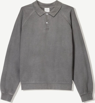 Sweat-shirt Bershka en gris : devant