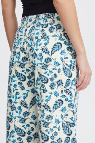 Wide Leg Pantalon à pince 'IHKate' ICHI en bleu