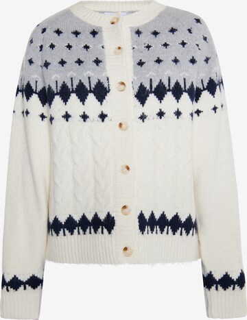 Cardigan usha BLUE LABEL en blanc : devant