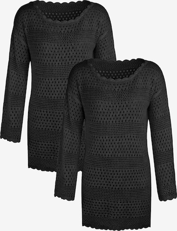 MEETWEE Beach Dress in Black: front