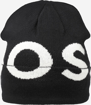melns BOSS Kidswear Cepure: no priekšpuses