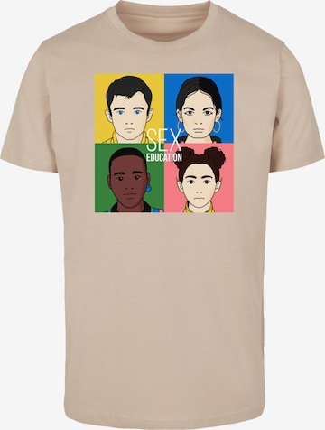 T-Shirt 'Sex Education Netflix TV Series' F4NT4STIC en beige : devant