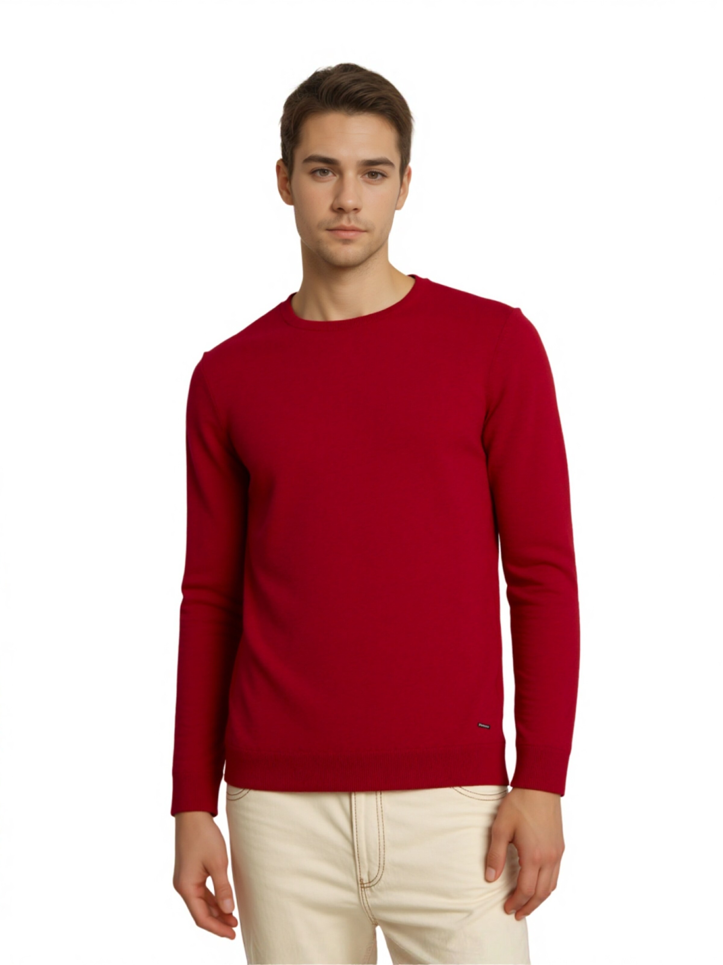 Pullover di Ragman in rosso: frontale