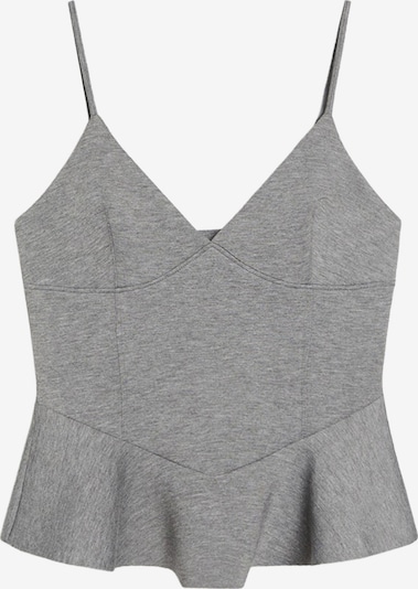 Bershka Top in XS in graumeliert, Produktansicht