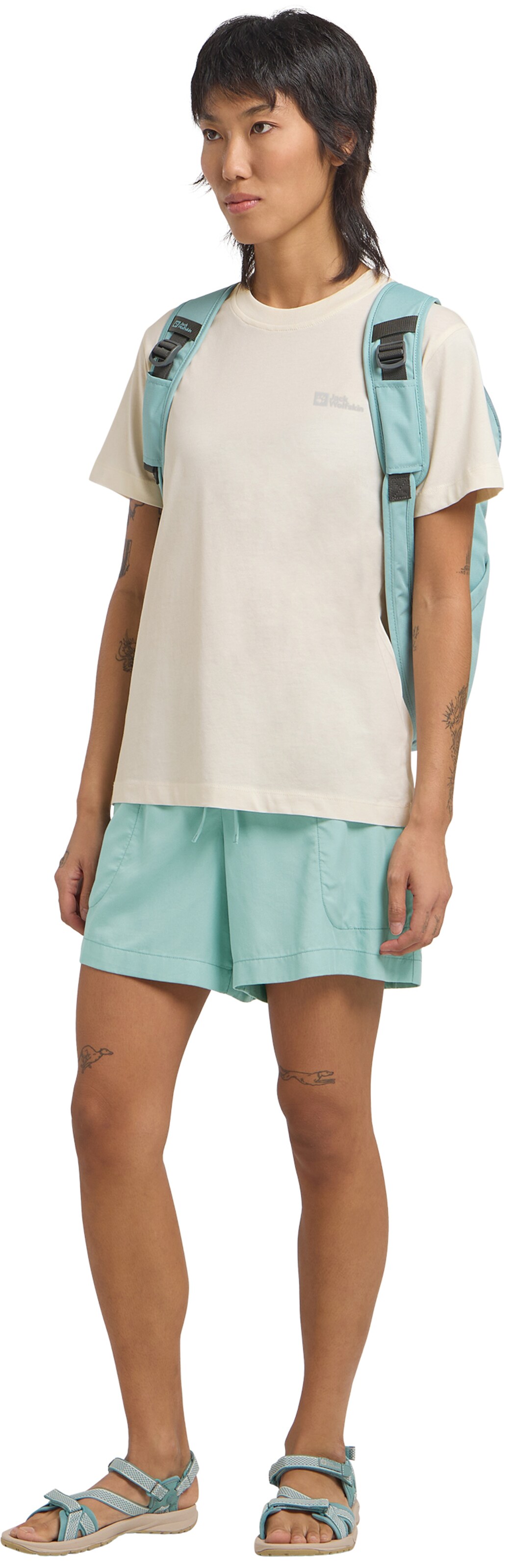 JACK WOLFSKIN Funktionsshirt 'Essential' in Beige