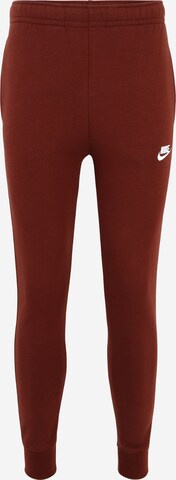 Nike Sportswear Kalhoty 'Club Fleece' – hnědá: přední strana