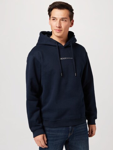 TOM TAILOR DENIM Sweatshirt in Blue: front