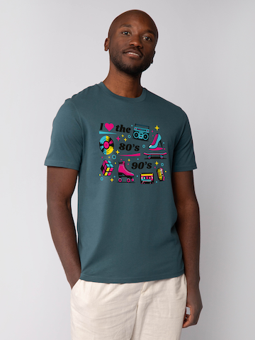 T-Shirt '80s Love' Watapparel en vert : devant