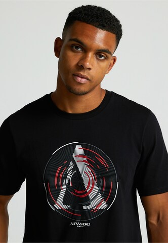 T-Shirt 'Centro' Alessandro Zavetti en noir