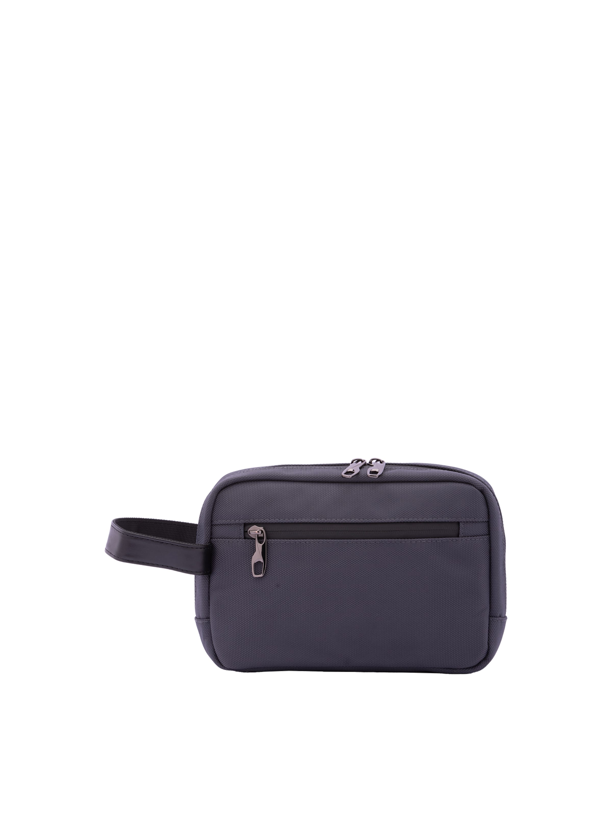 Beauty case 'Pochette Uomo B Cavalli Poliestere Zip Manico Ecopelle' di B. Cavalli in grigio