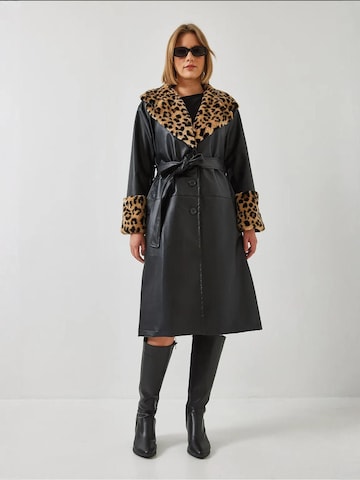 Manteau mi-saison Bianco Lucci en noir