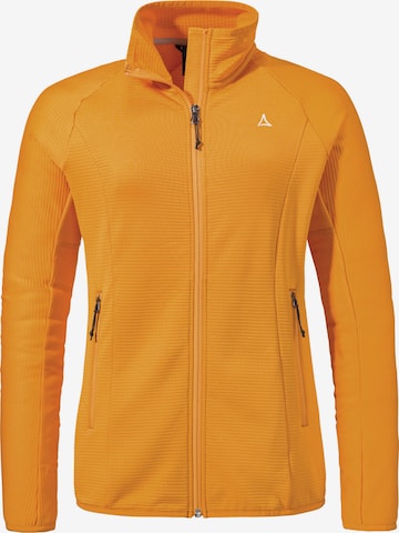 Veste en polaire fonctionnelle ' Hiking Fleece Jk Style Cascata WMS ' Schöffel en orange : devant