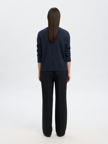 SELECTED Cardigan 'SLFKAMMA' i blå