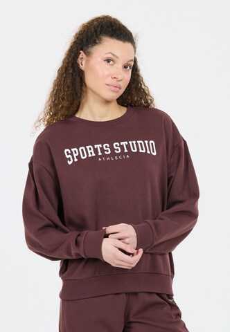 Athlecia Sports sweatshirt 'Giannis' in Red: front