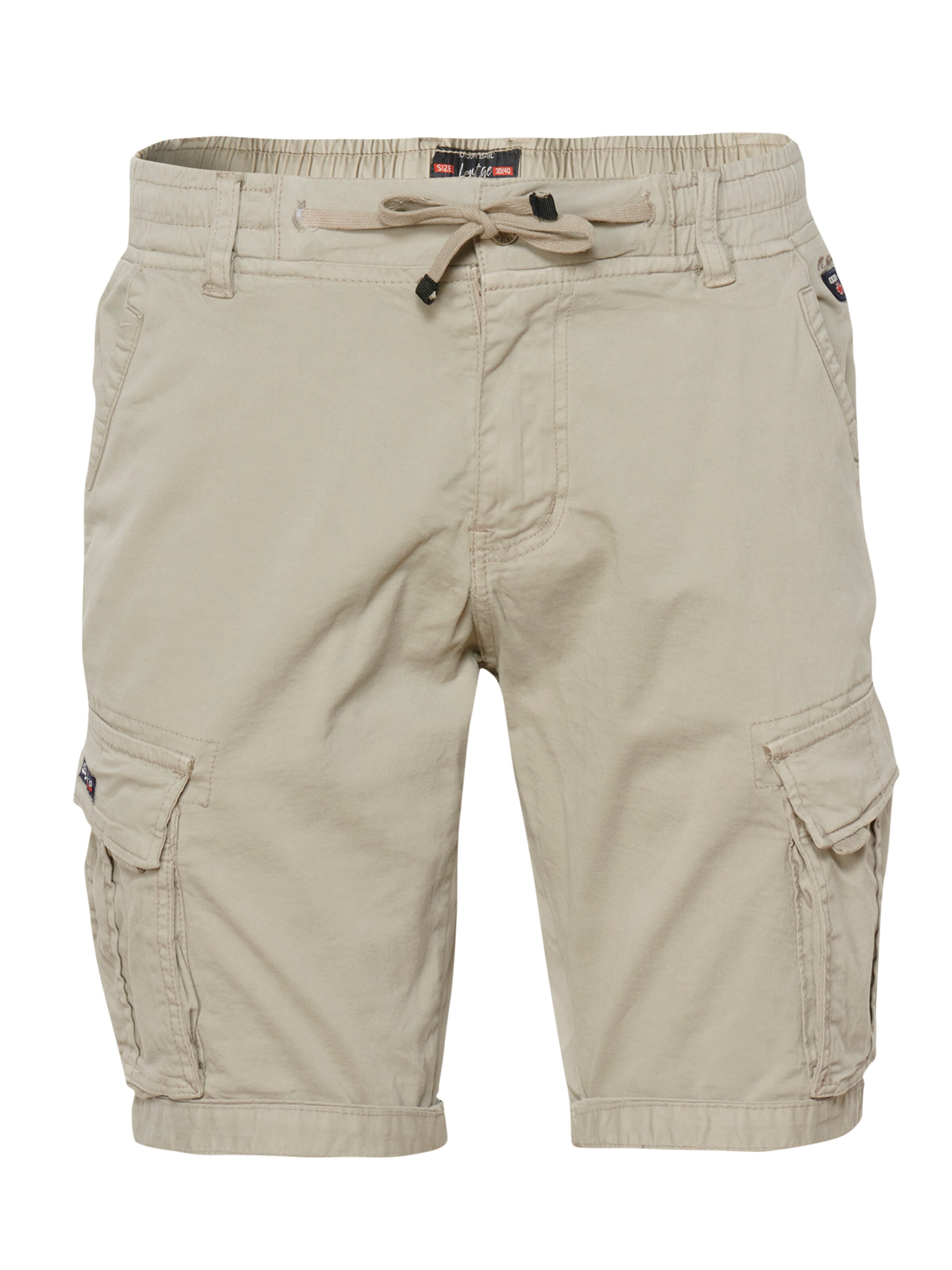 Pantaloni de la KOROSHI pe bej: față