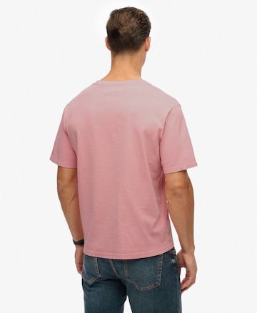 T-Shirt 'Essentials' Superdry en rose