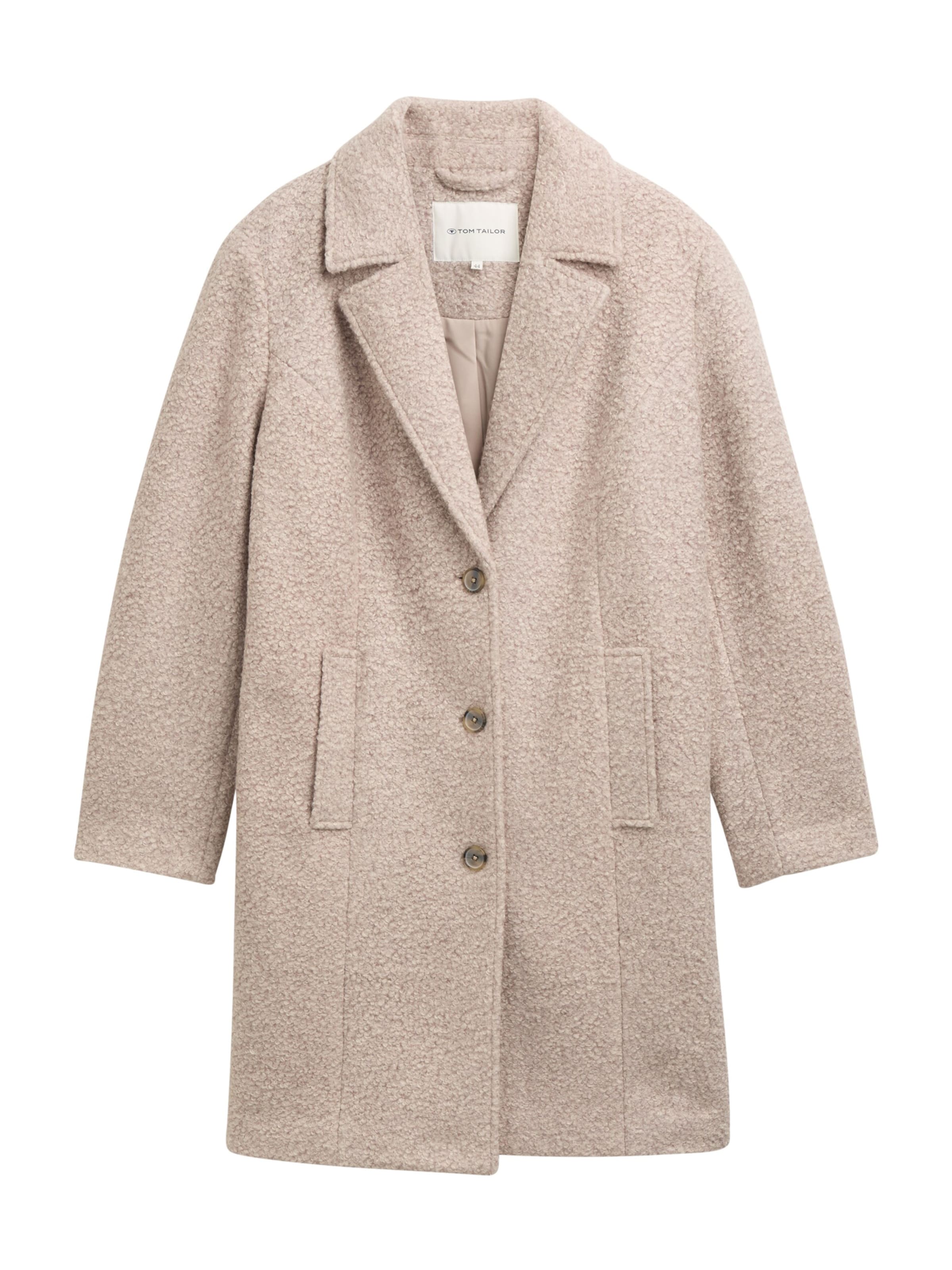 Tom Tailor Women + Ανοιξιάτικο και φθινοπωρινό παλτό σε μπεζ: μπροστά