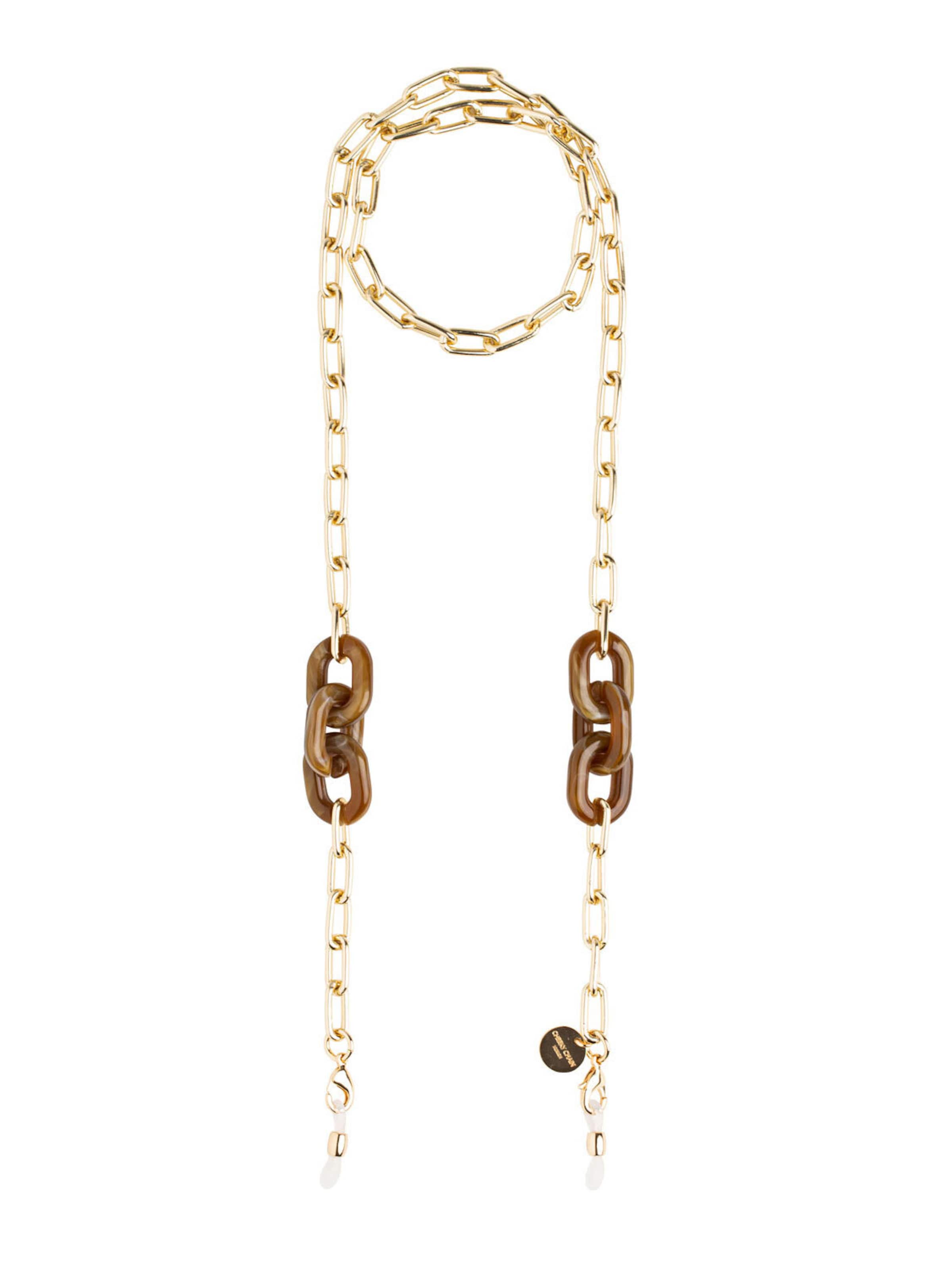 Cheeky Chain Munich Necklace 'Clara' in Brown: front