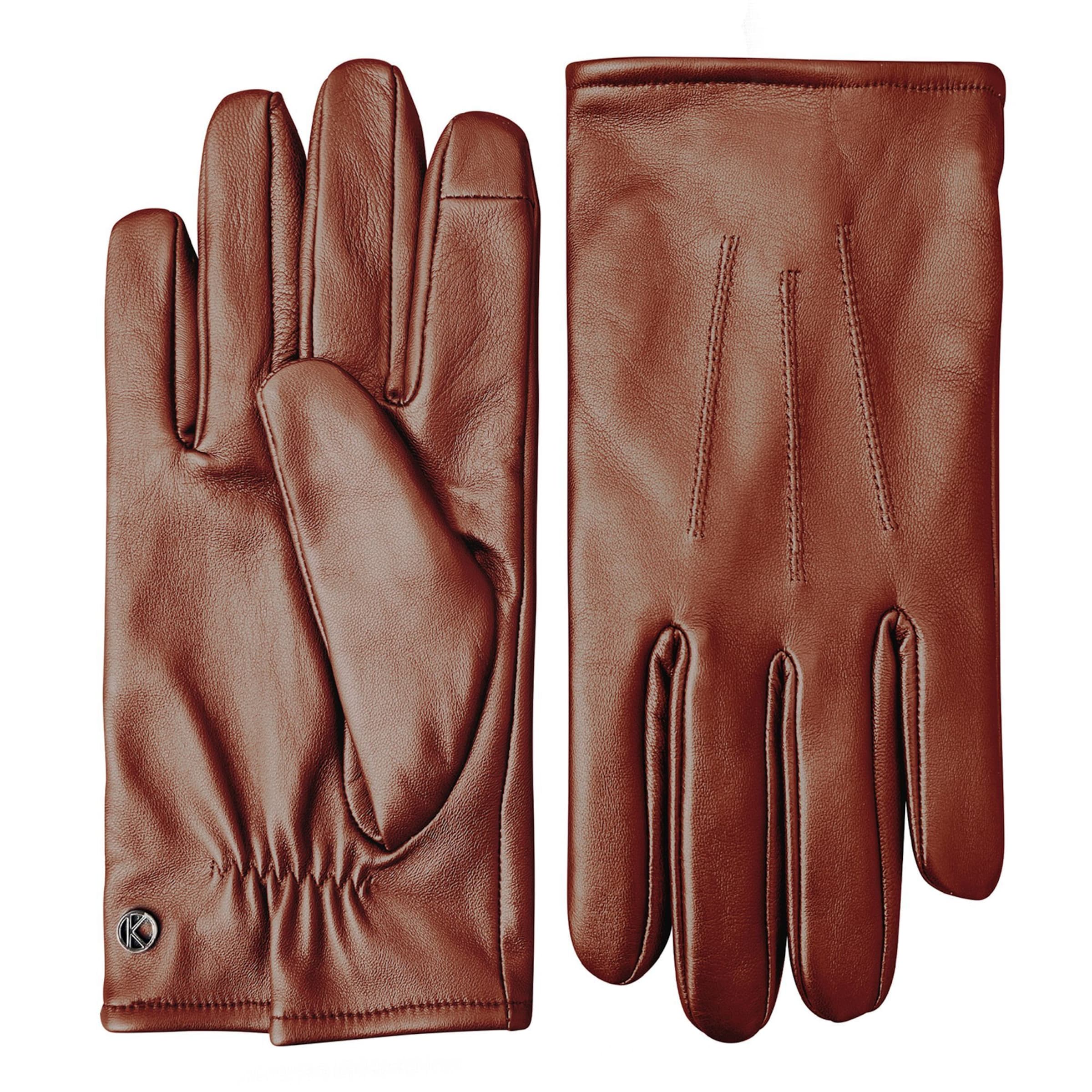 KESSLER Full Finger Gloves 'Liam' in Brown