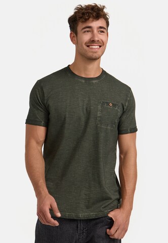 INDICODE JEANS Shirt 'Kilmon' in Groen: voorkant