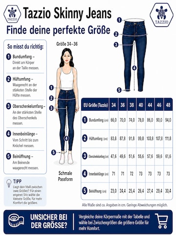 Skinny Jean 'F107' Tazzio en bleu