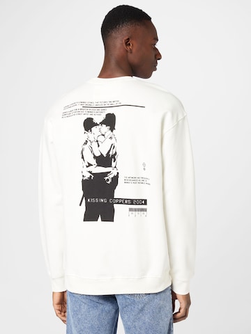 Only & Sons Sweatshirt 'Banksy' in White