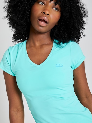 SPORTKIND Functioneel shirt 'V-Neck' in Groen